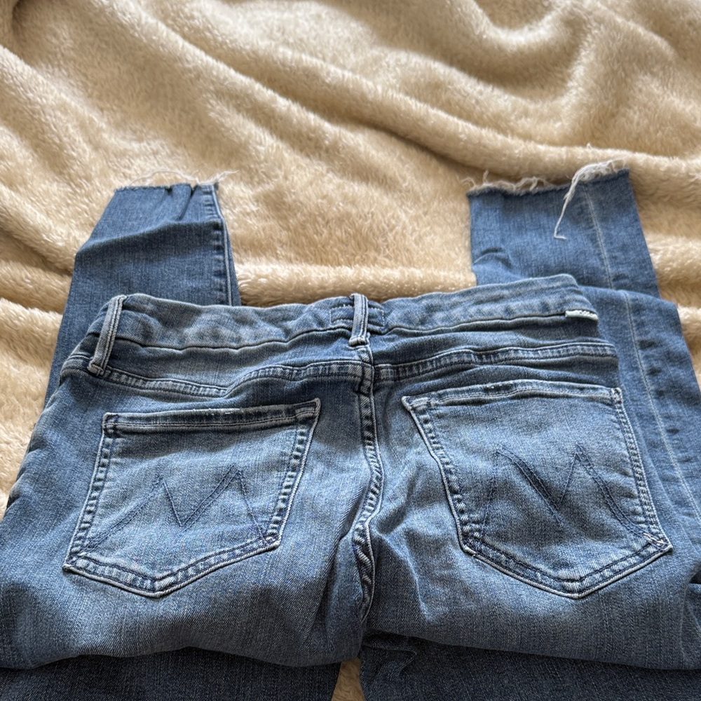 MOTHER Classic Blue Straight Leg Jeans